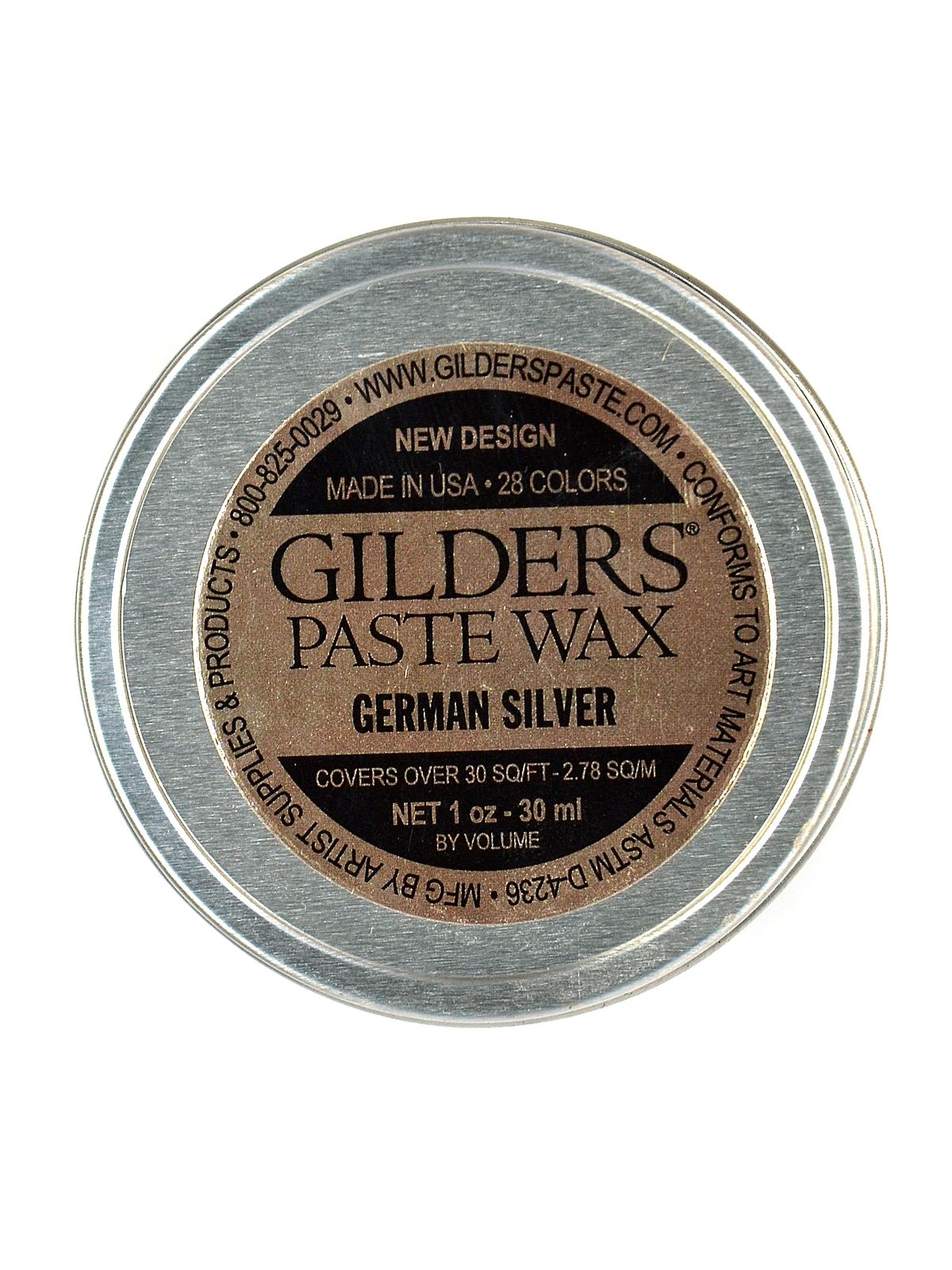 Gilder's Paste Wax German Silver 1 Oz. Tin