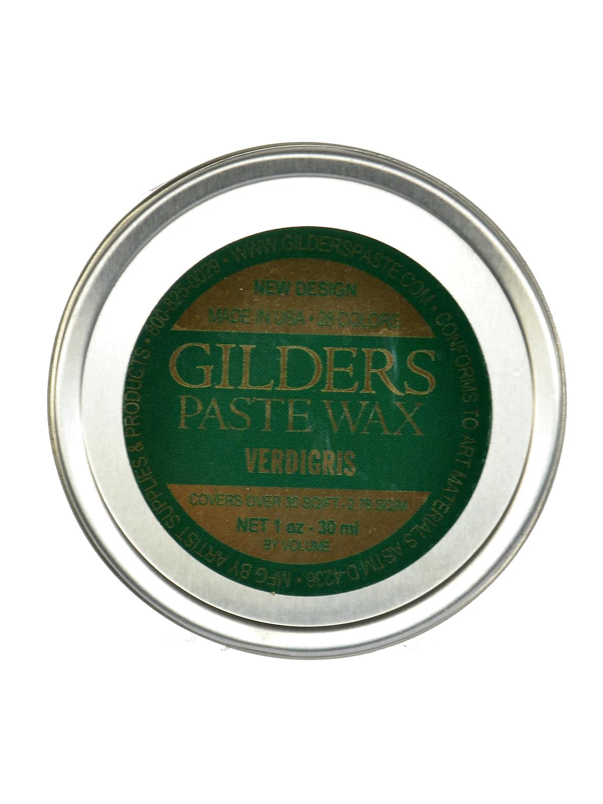 Gilder's Paste Wax verdigris 1 oz. tin