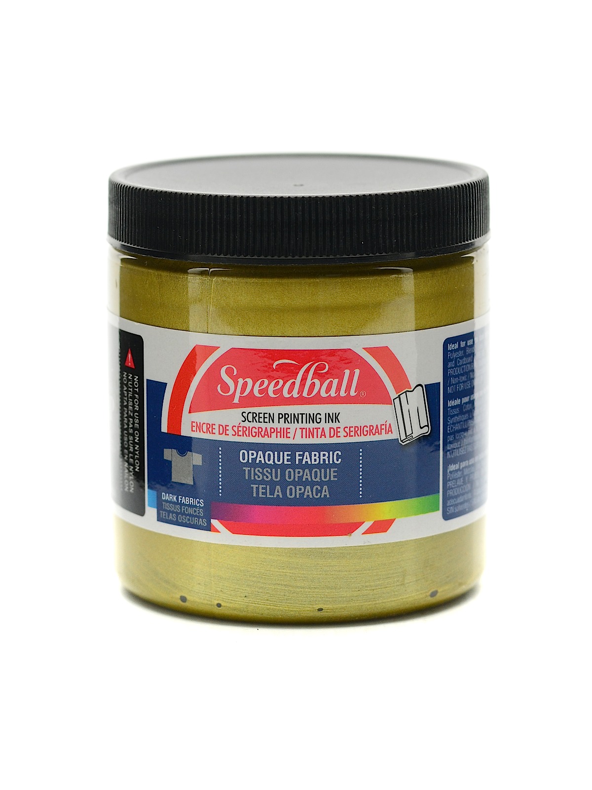 Opaque Fabric Screen Printing Inks gold 8 oz.
