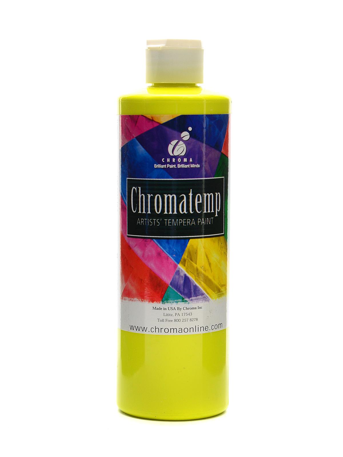 ChromaTemp Artists' Tempera Paint Yellow 16.9 Oz.