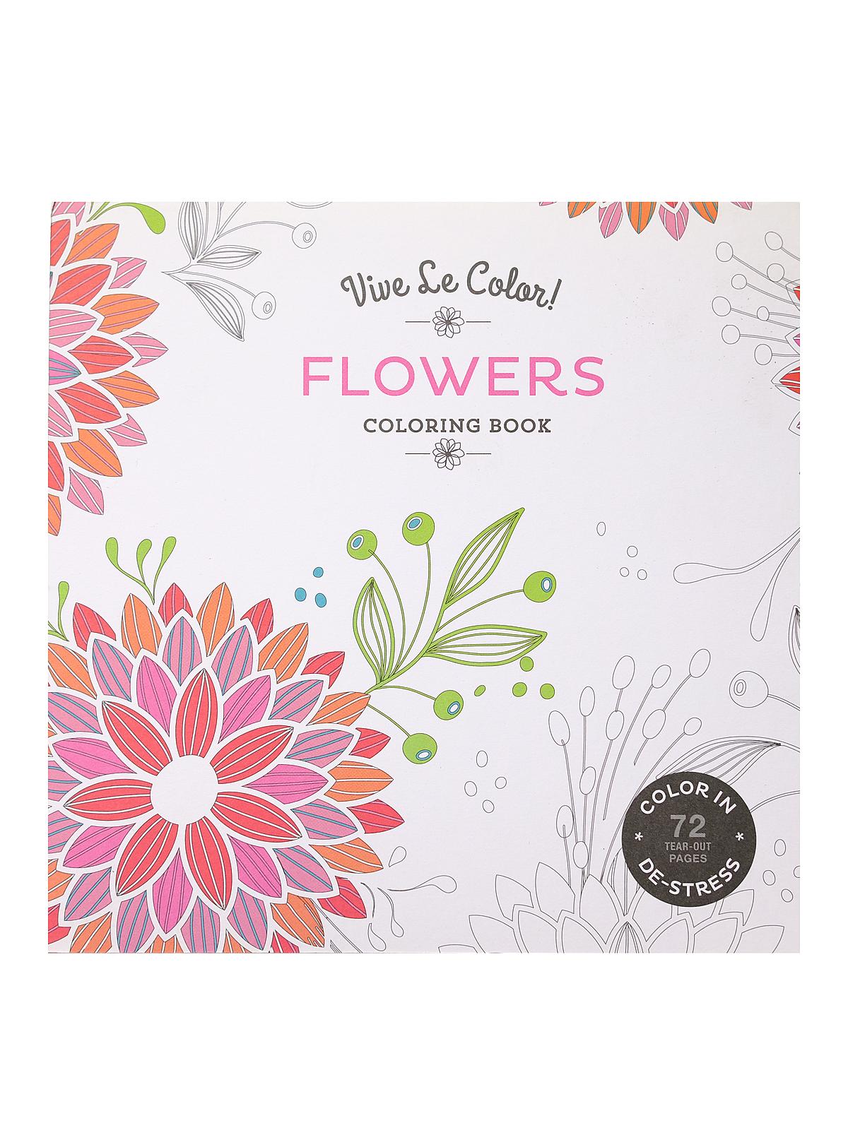 Vive Le Color Coloring Books Flowers