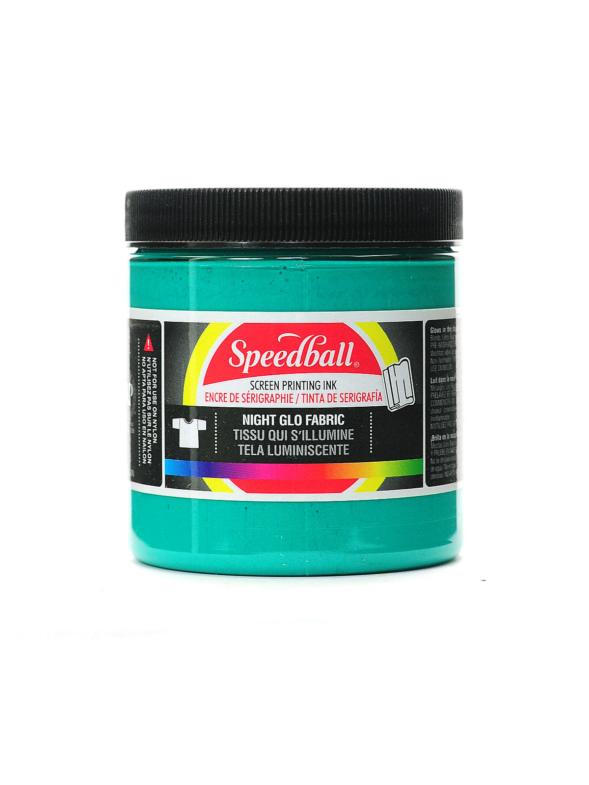 Fabric Screen Printing Ink night glo green 8 oz.