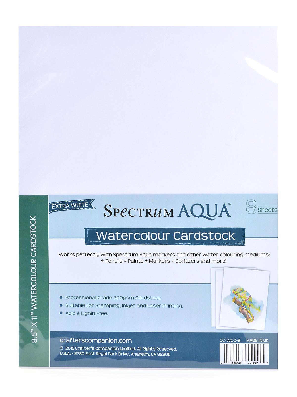 Cardstock Watercolor 8 1 2 In. X 11 In. Pack Of 8