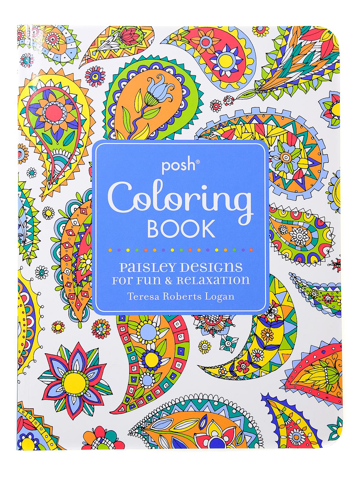 Posh Coloring Books Paisley Designs