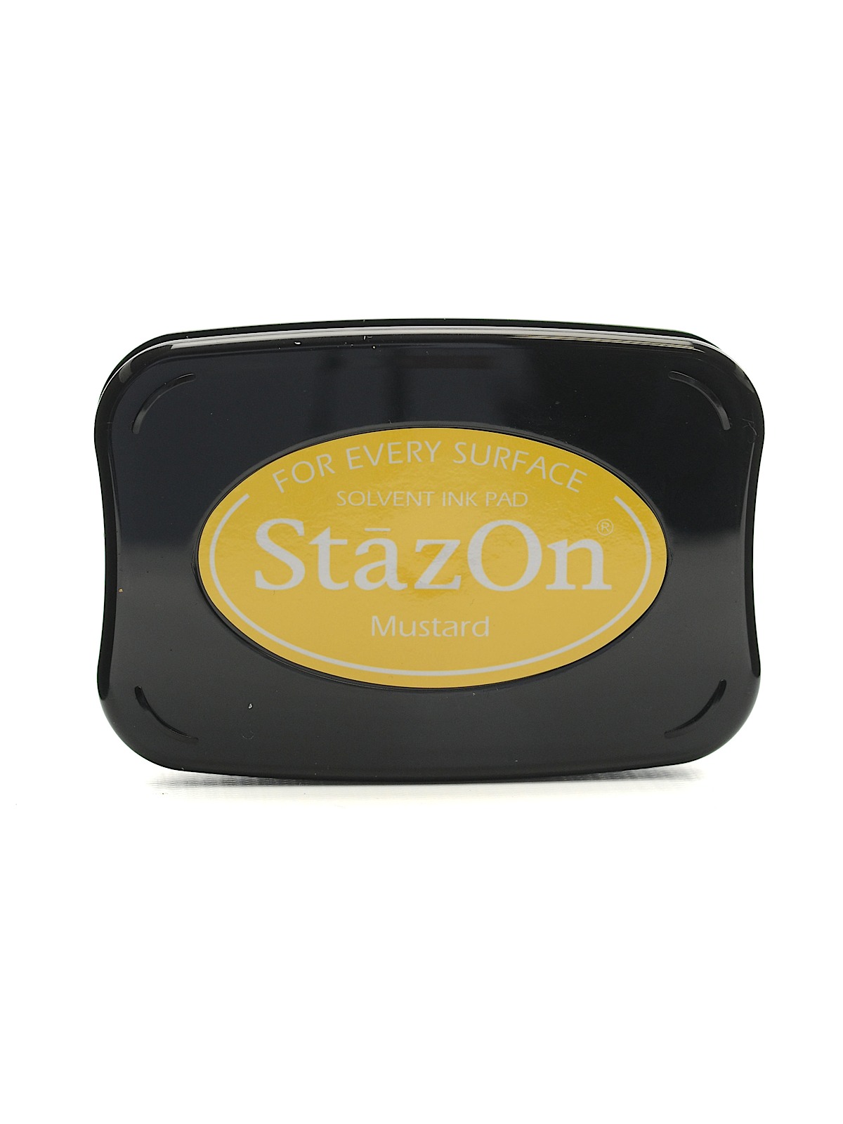 StazOn Solvent Ink mustard 3.75 in. x 2.625 in. full-size pad