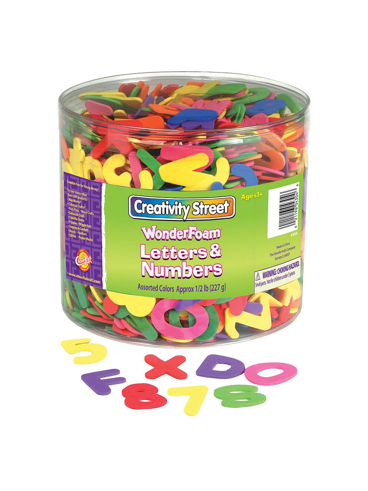 Creativity Street WonderFoam Letters and Numbers 1 2 lb.