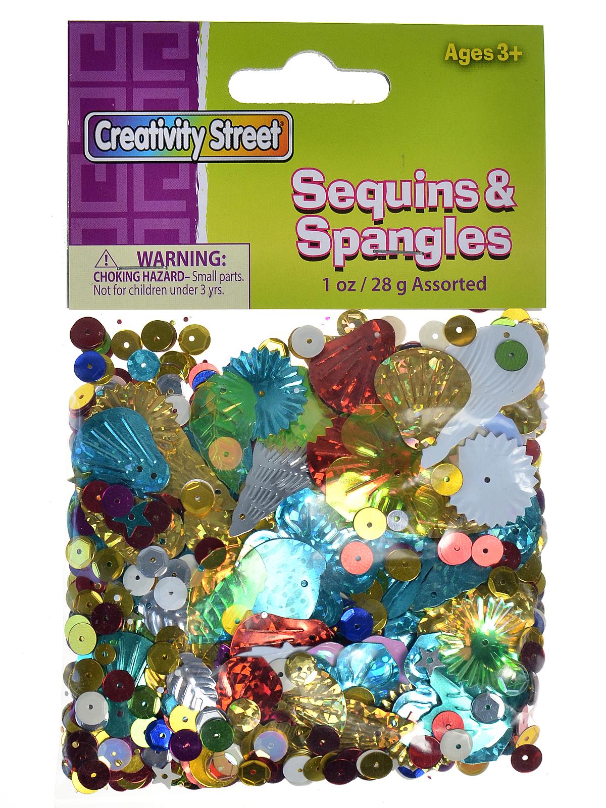Glittering Sequins With Spangles 4 Oz.