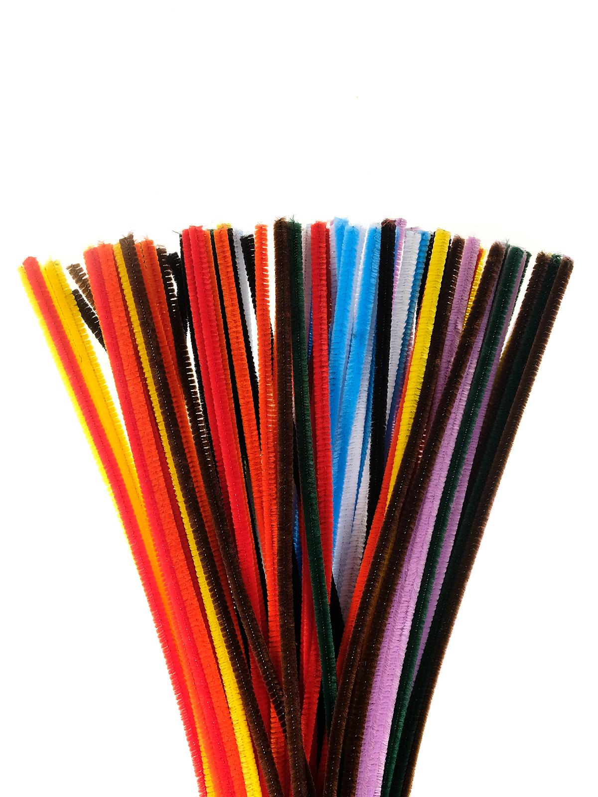 Chenille Stems 6 Mm X 12 In. 100 Pieces Assorted