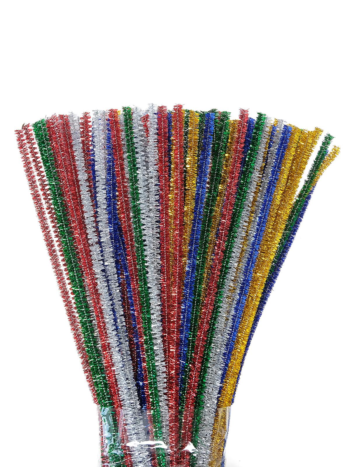Chenille Stems 6 mm x 12 in. 100 pieces sparkle