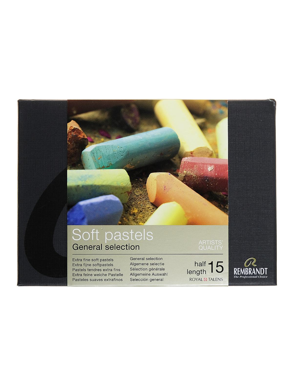 Soft Pastel Sets assorted half size set of 15
