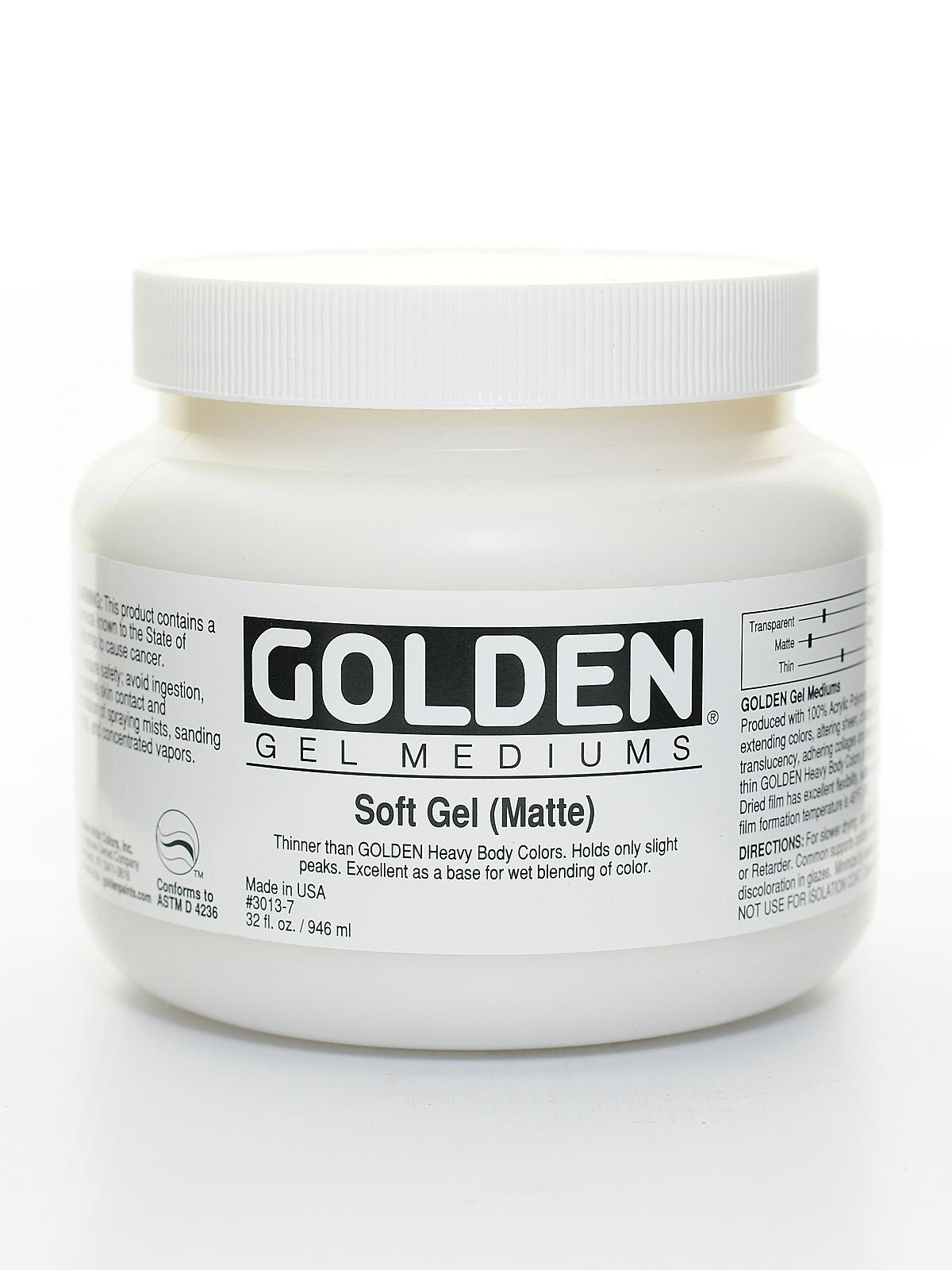 Gel Mediums soft matte 32 oz.
