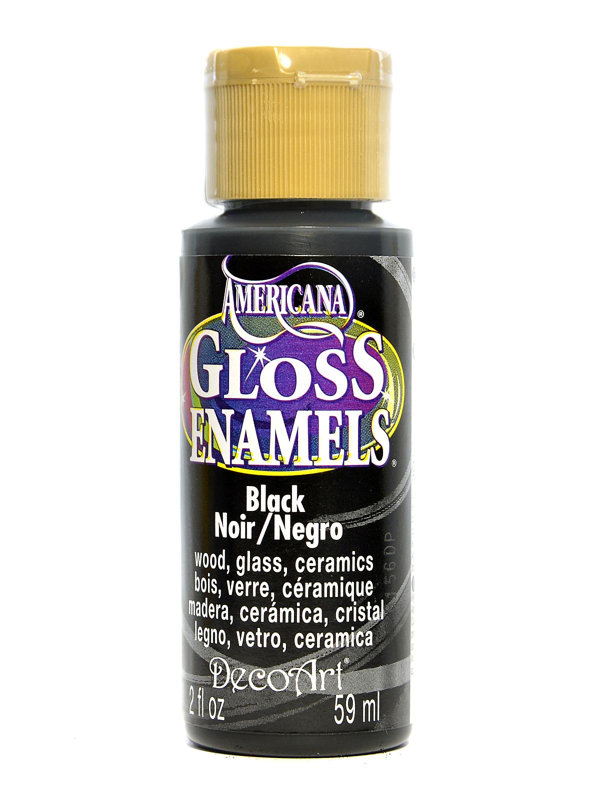 Americana Gloss Enamels black 2 oz.