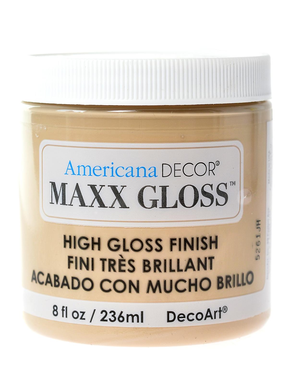 Americana Decor Maxx Gloss Paint Cappucino 8 Oz.