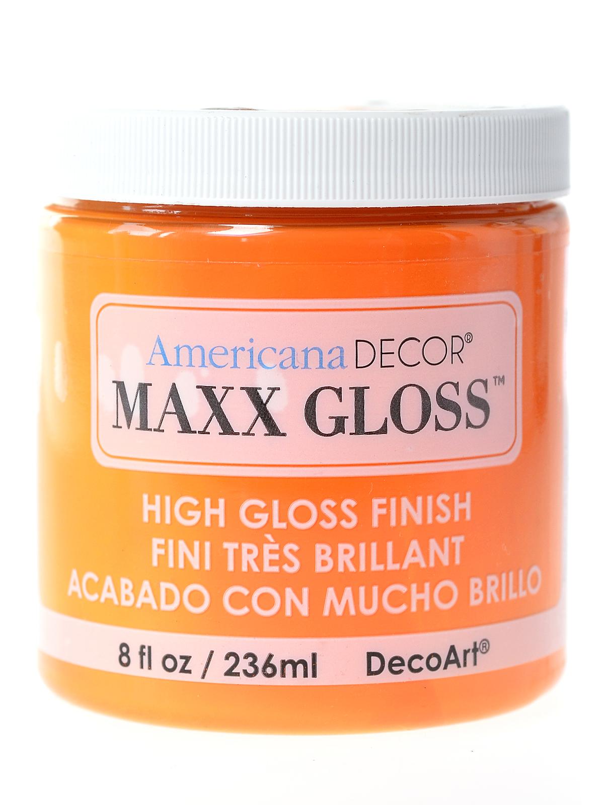 Americana Decor Maxx Gloss Paint Orange Slice 8 Oz.
