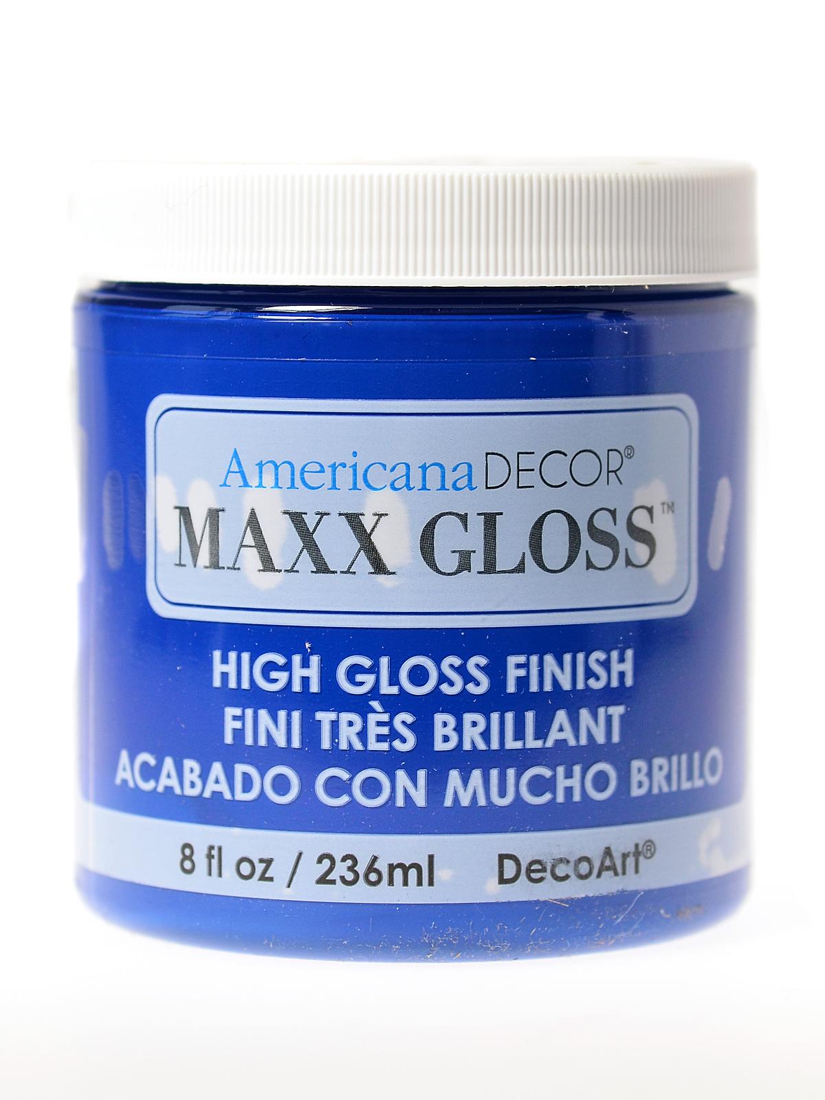 Americana Decor Maxx Gloss Paint Sapphire 8 Oz.