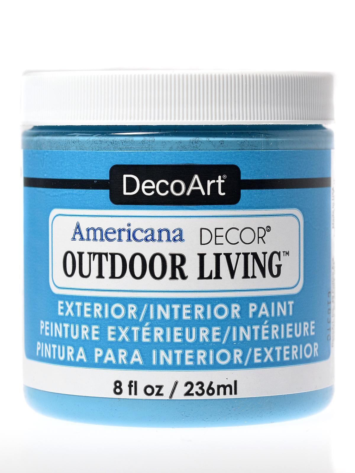 Americana Decor Outdoor Living Paint turquoise sky 8 oz.