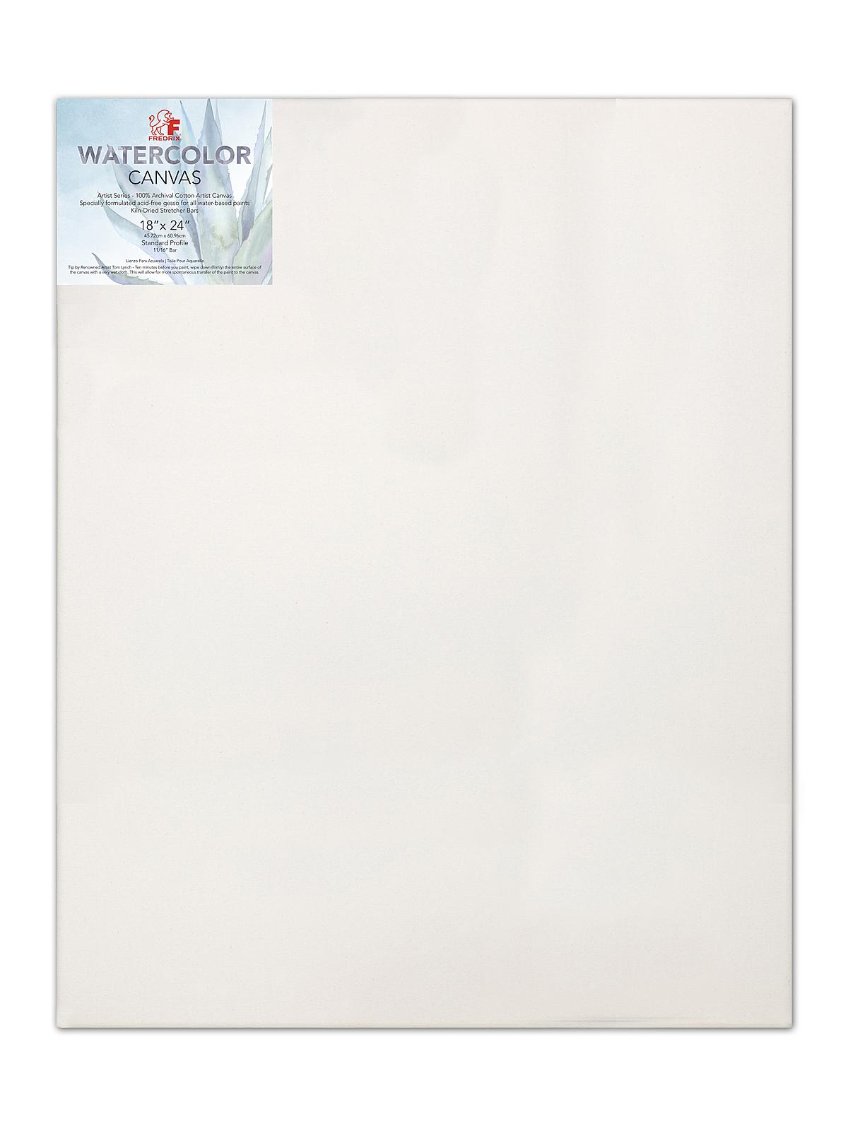 Archival Watercolor Stretched Canvas 18 In. X 24 In. Each