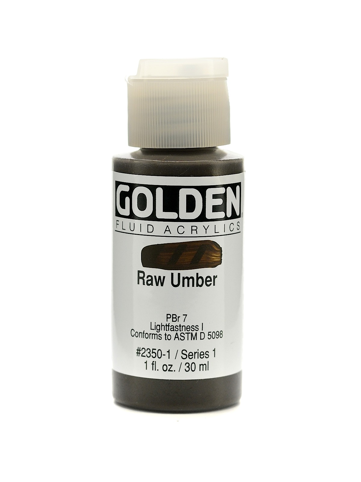 Fluid Acrylics raw umber 1 oz.