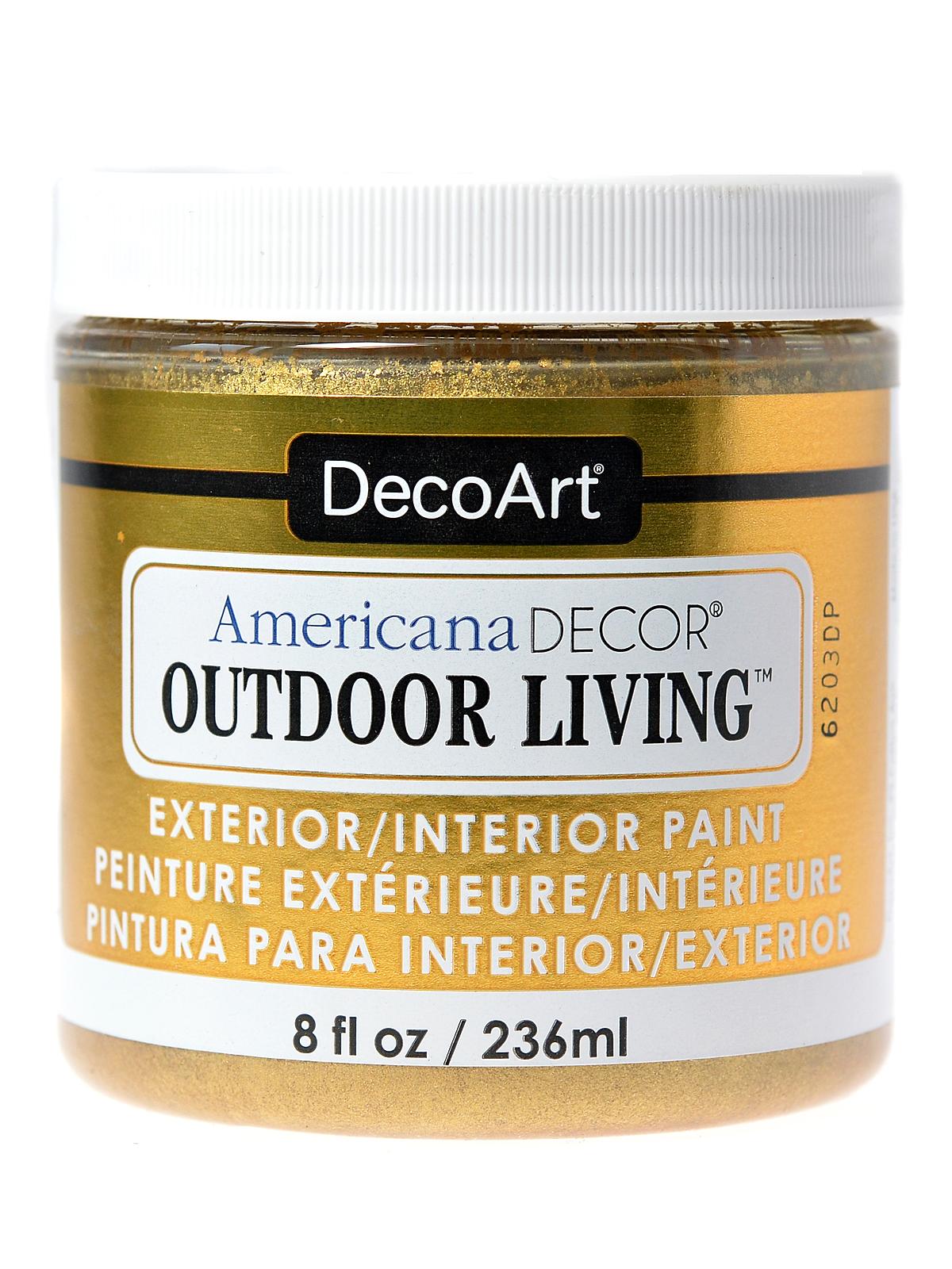 Americana Decor Outdoor Living Paint brass 8 oz.