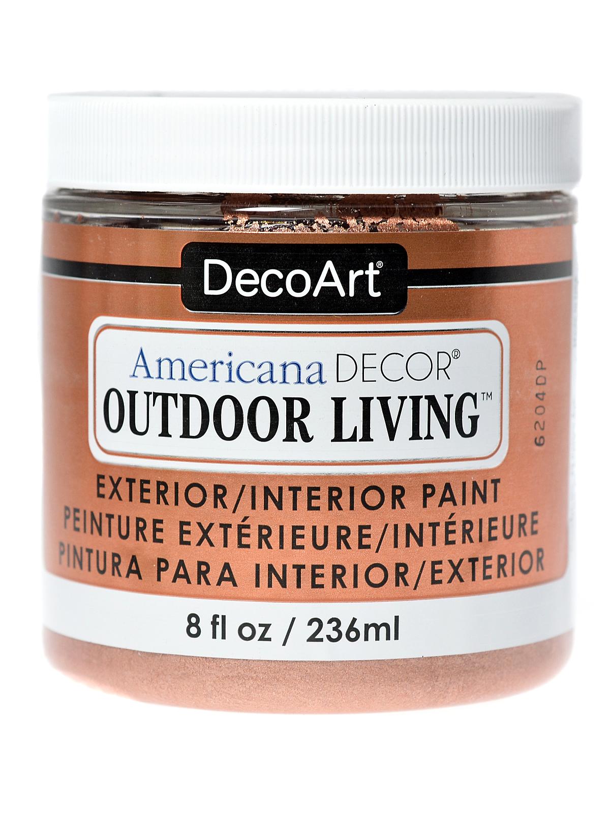 Americana Decor Outdoor Living Paint rose gold 8 oz.