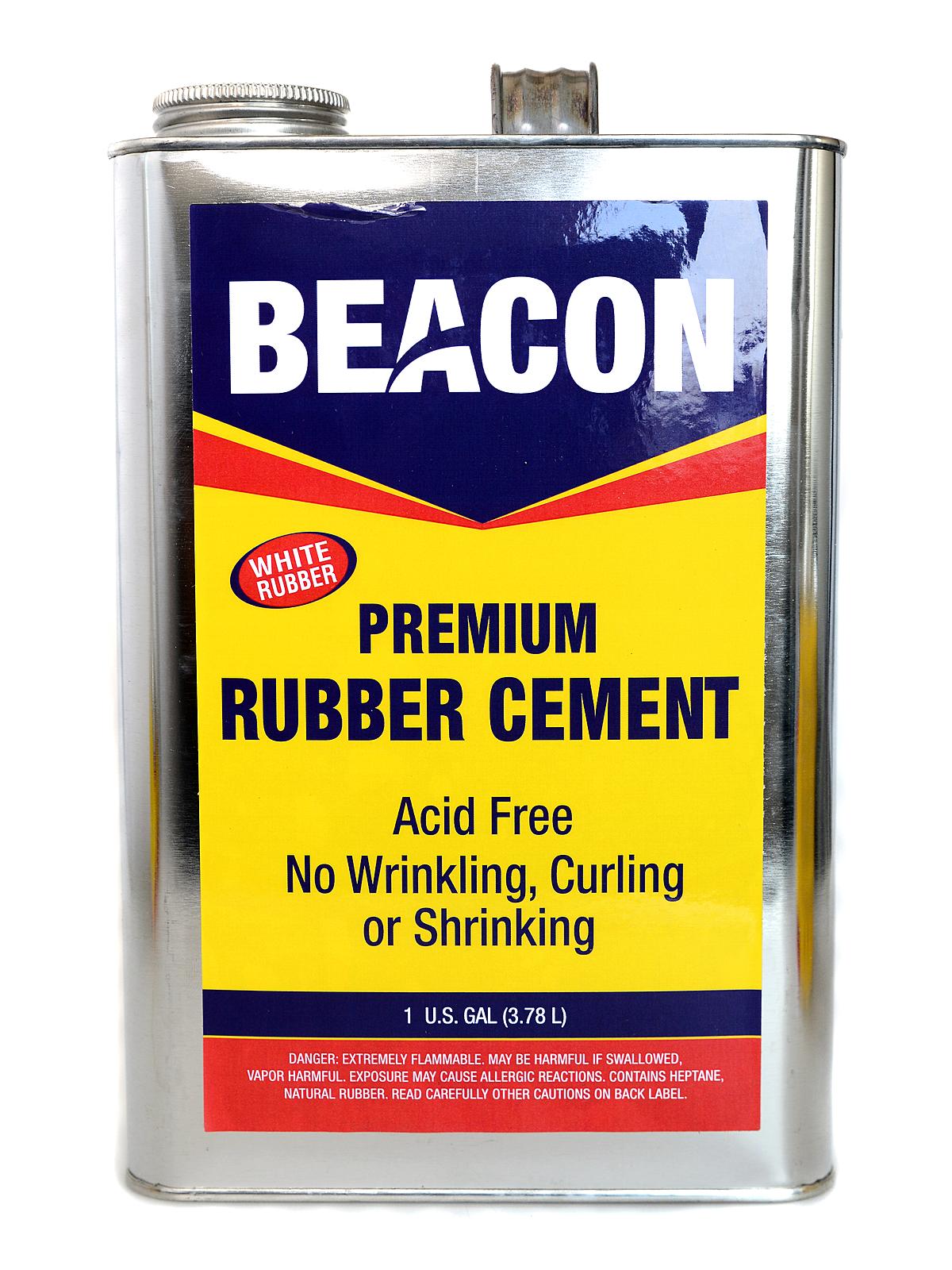 Premium Acid Free White Rubber Cement 128 Oz.