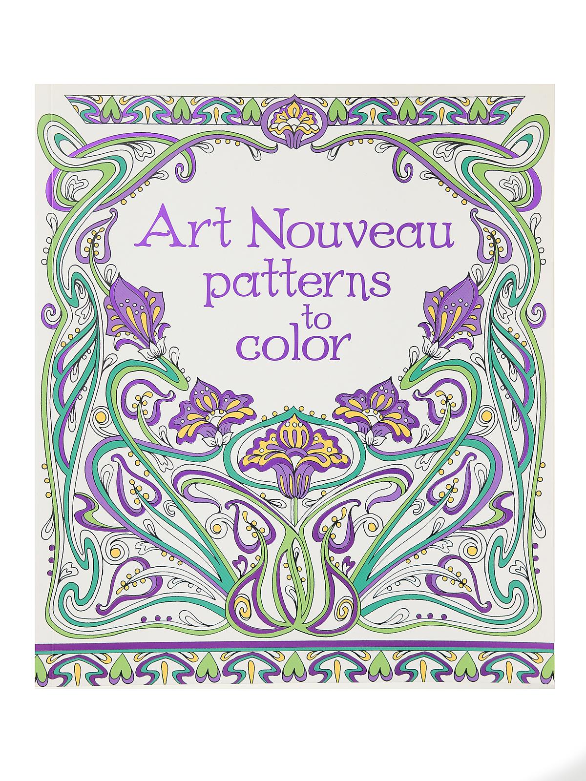 Adult Coloring Books Art Nouveau Patterns