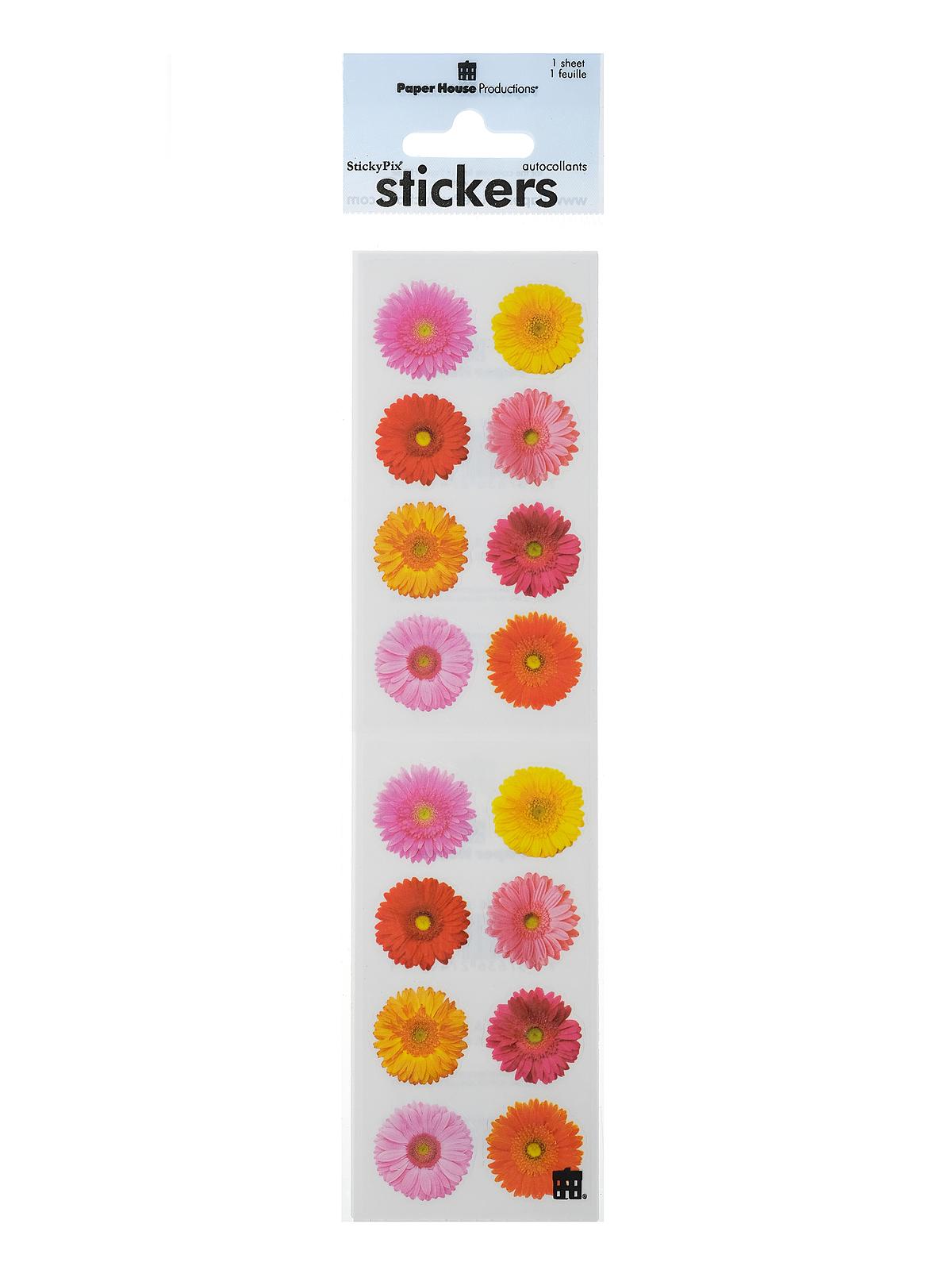 Sticky Pix Stickers gerbera daisies