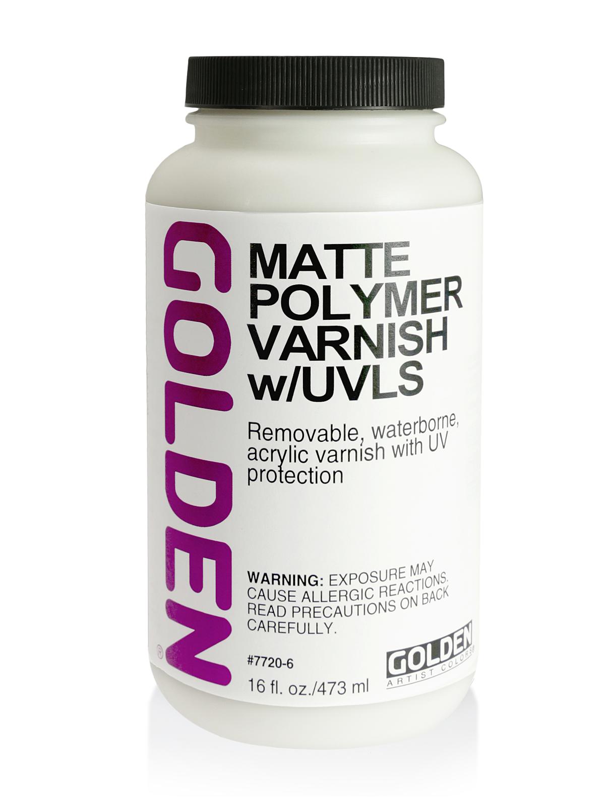 Waterborne Varnish with UVLS matte 16 oz.