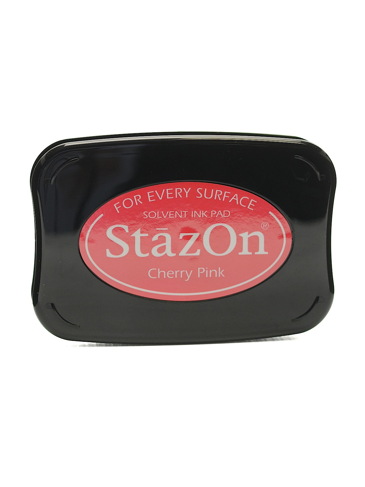 StazOn Solvent Ink cherry pink 3.75 in. x 2.625 in. full-size pad