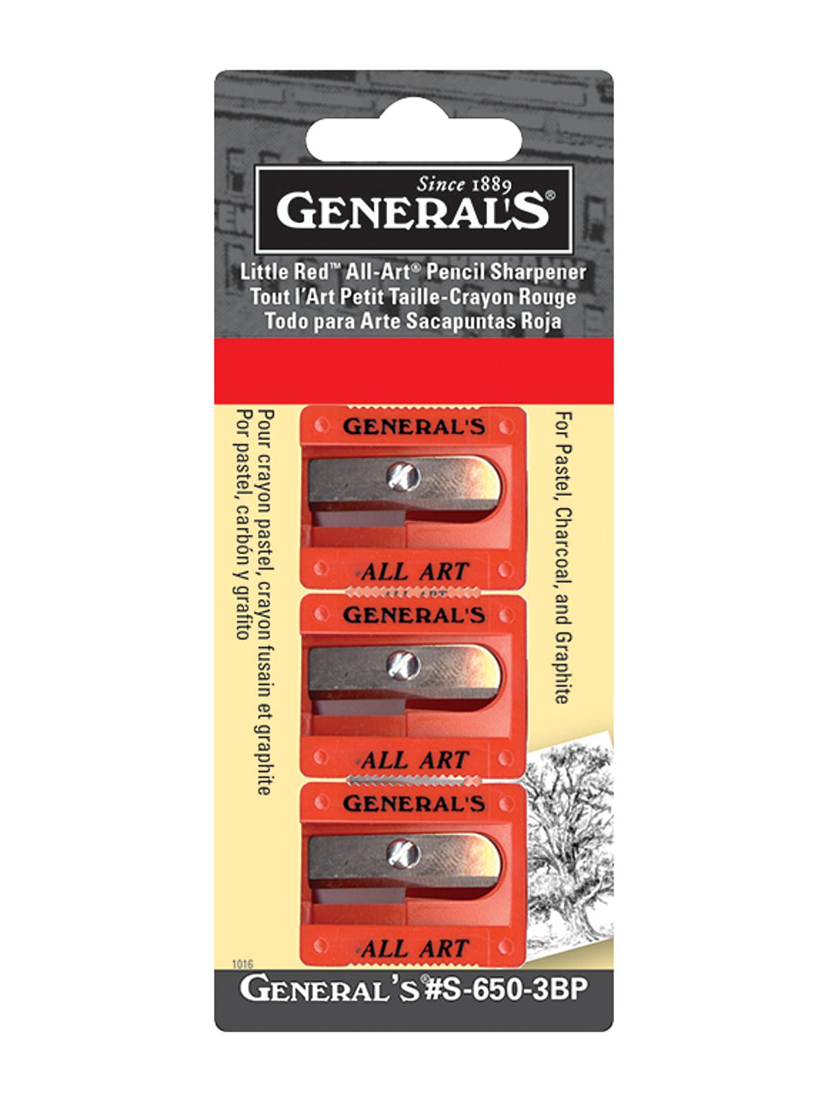 Little Red All Art Sharpener pack of 3