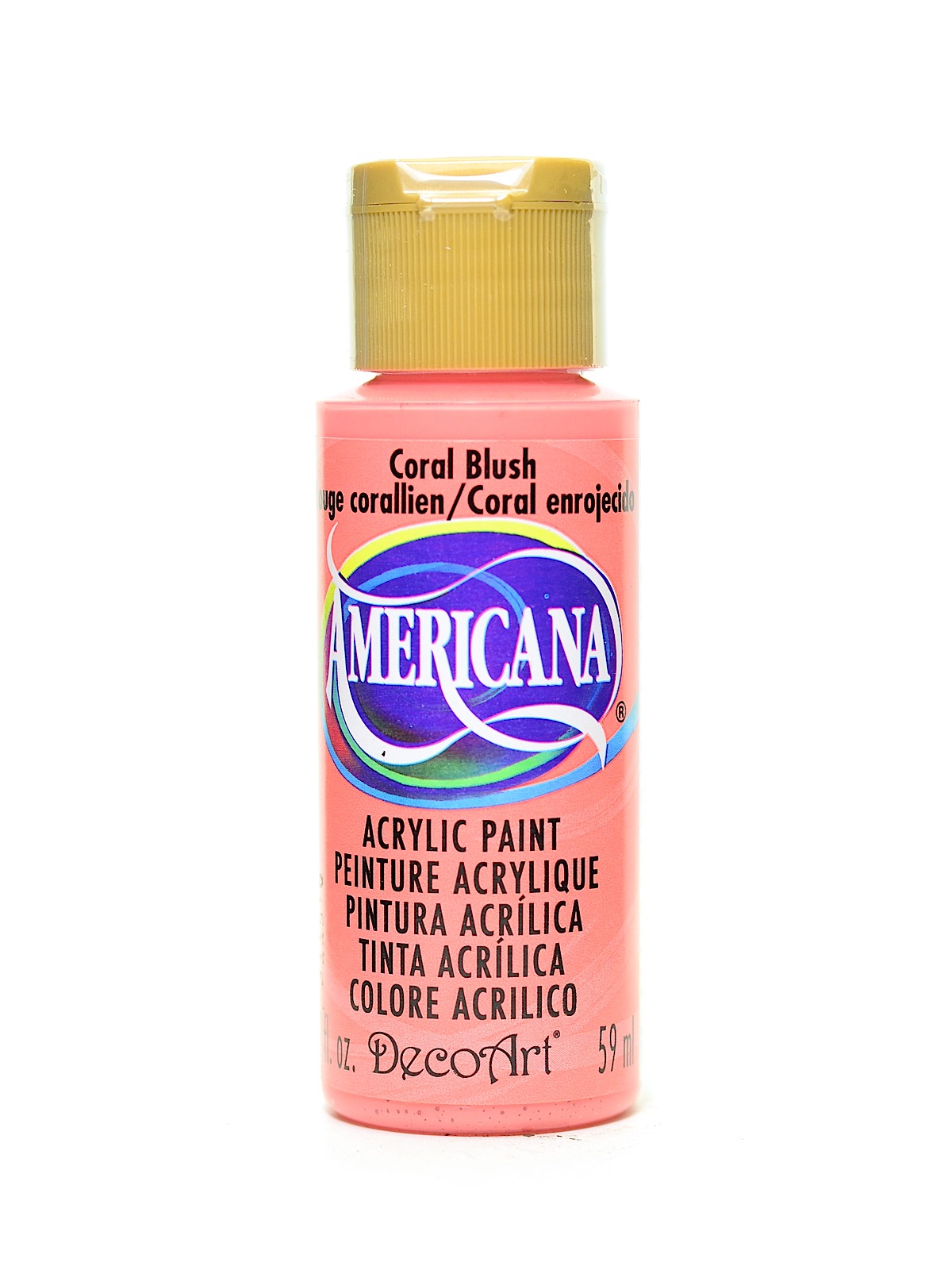 Americana Acrylic Paints coral blush 2 oz.