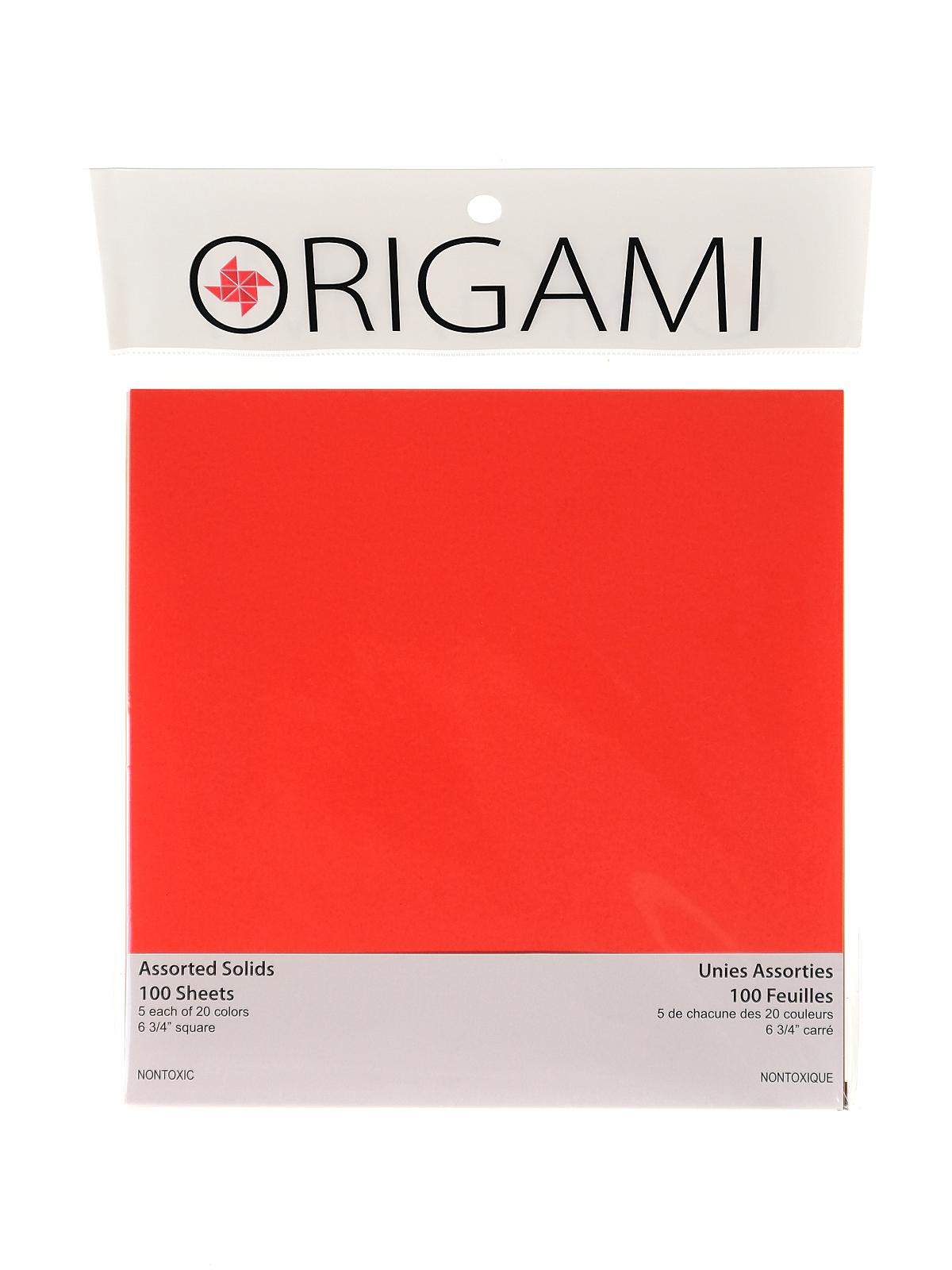 Fold'ems Origami Paper Bright Assortment 6 3 4 In. Pack Of 100