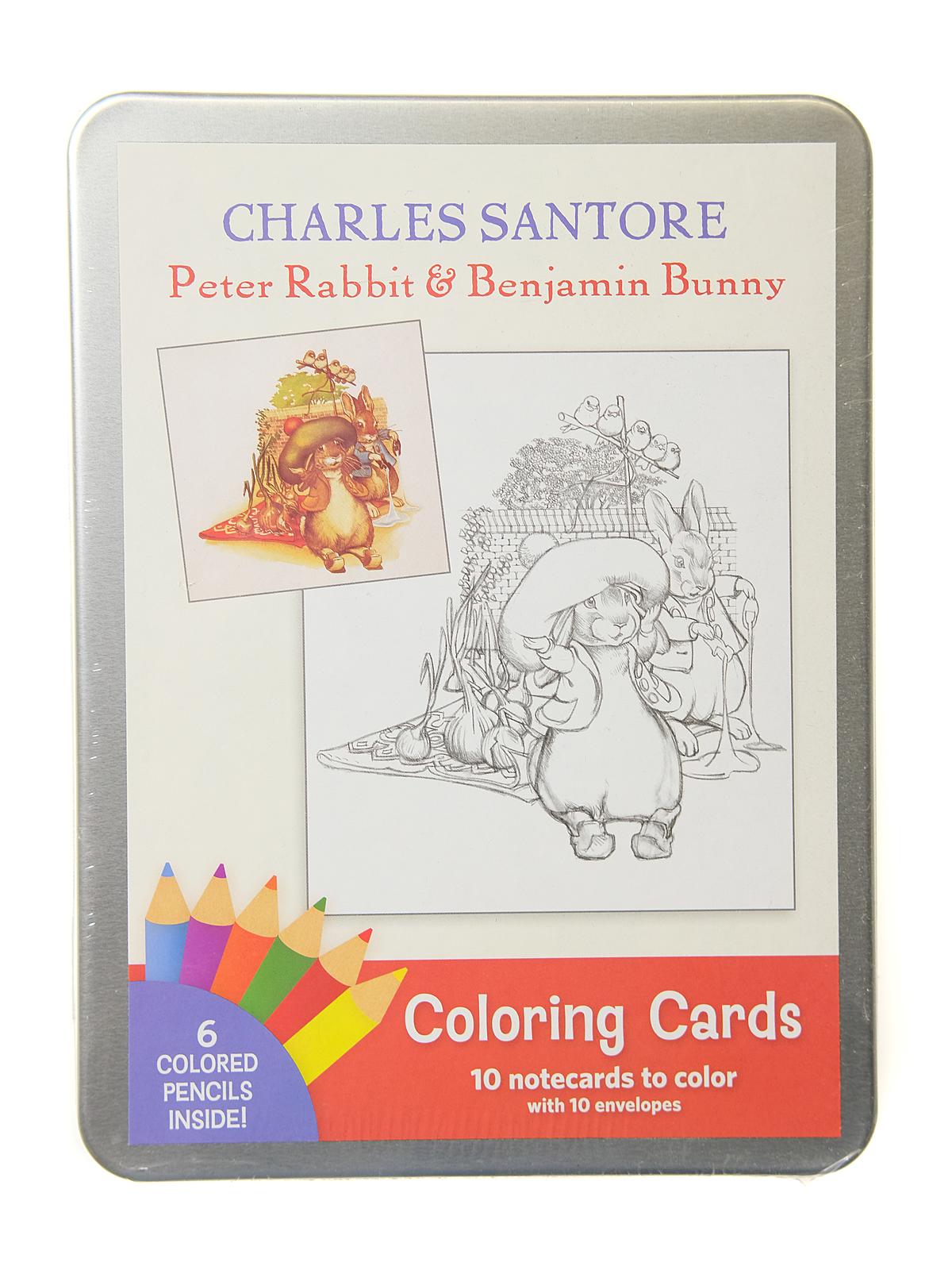 Coloring Cards Charles Santore: Peter Rabbit & Benjamin Bunny