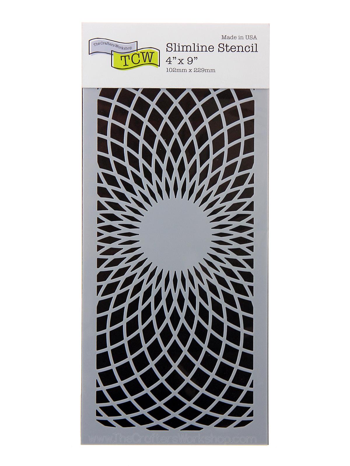 Slimline Stencils 4 in. x 9 in. circular rings
