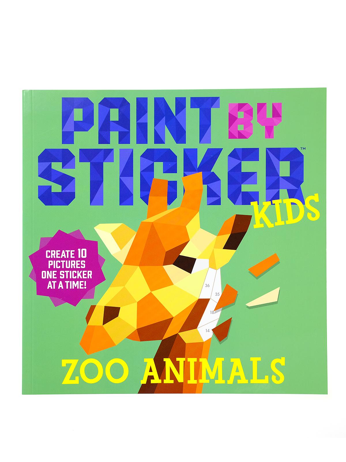 Paint By Sticker Kids Zoo Animals