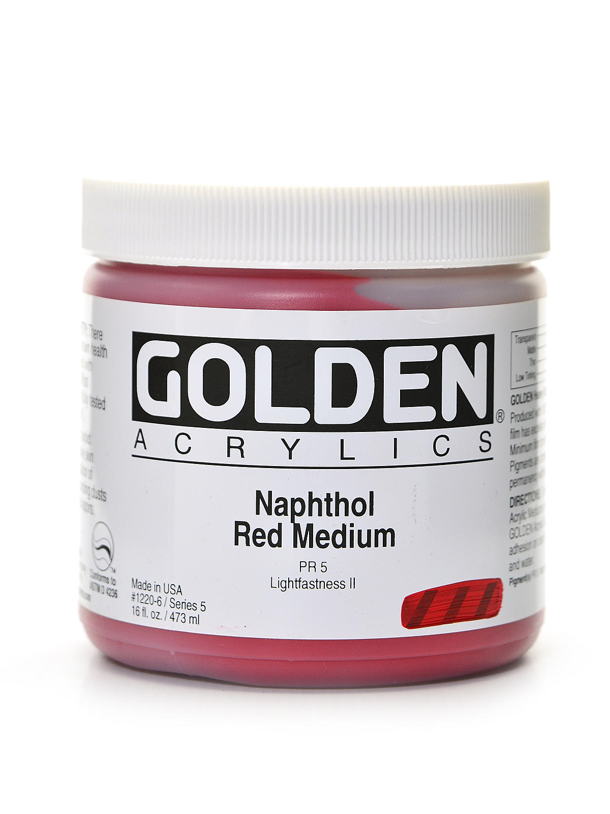 Heavy Body Acrylics naphthol red medium 16 oz.