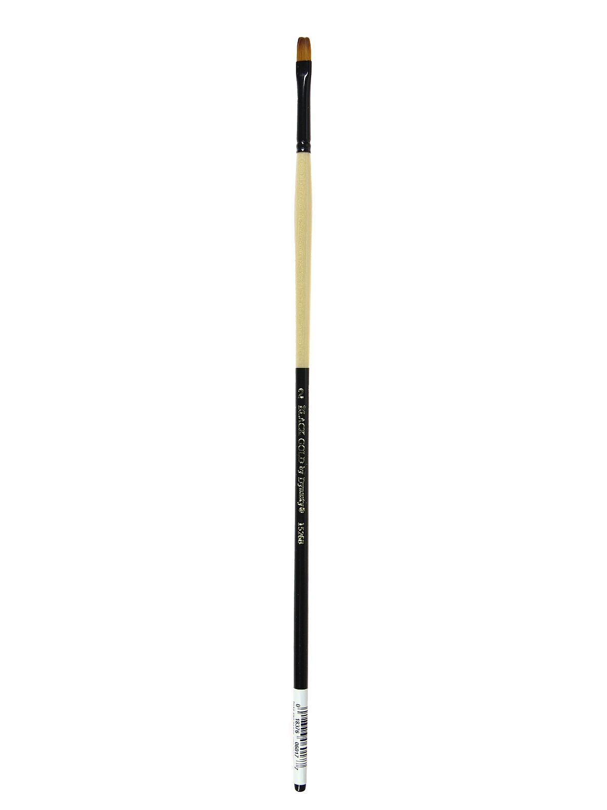 Black Gold Series Long Handled Synthetic Brushes 2 bright 1526B