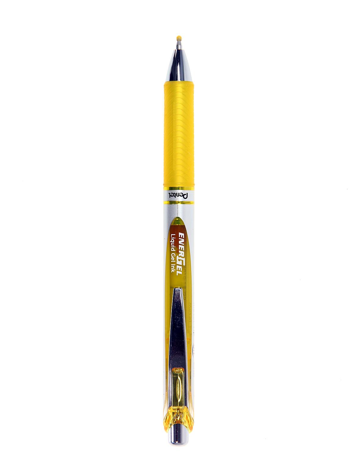 EnerGel RTX Retractable Liquid Gel Pen yellow 0.7 mm each