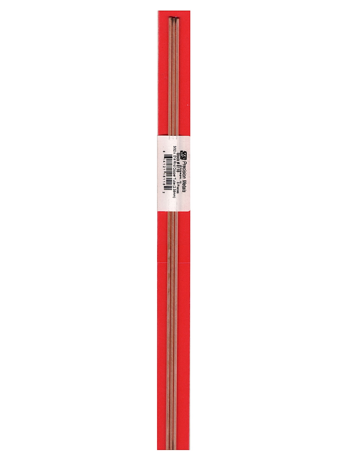 Metal Tubing copper 3 32 in. x .014 in. x 12 in. 3 piece set