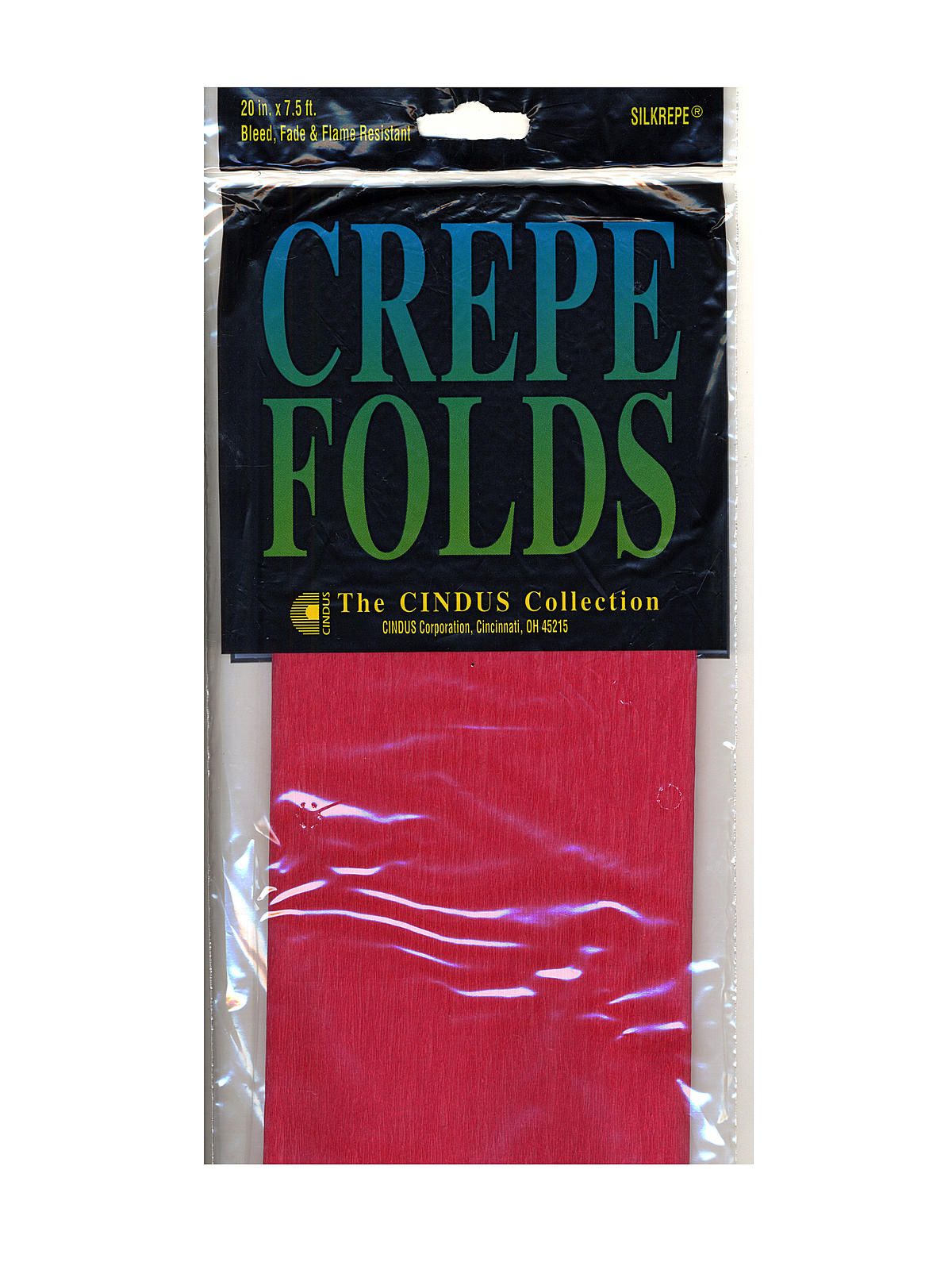 Crepe Paper Folds Flame Red