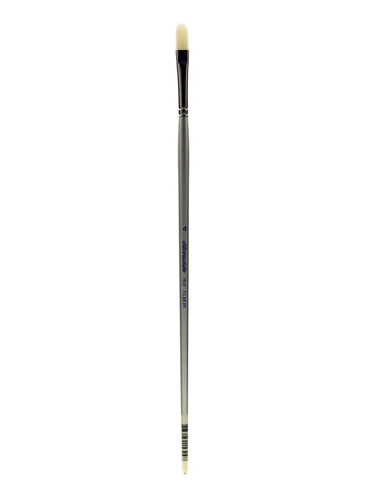 Silverwhite Series Synthetic Brushes Long Handle 4 filbert