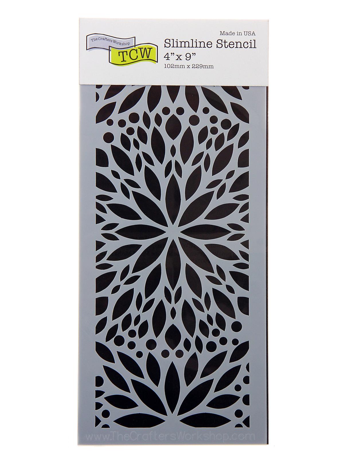 Slimline Stencils 4 In. X 9 In. Petal Display