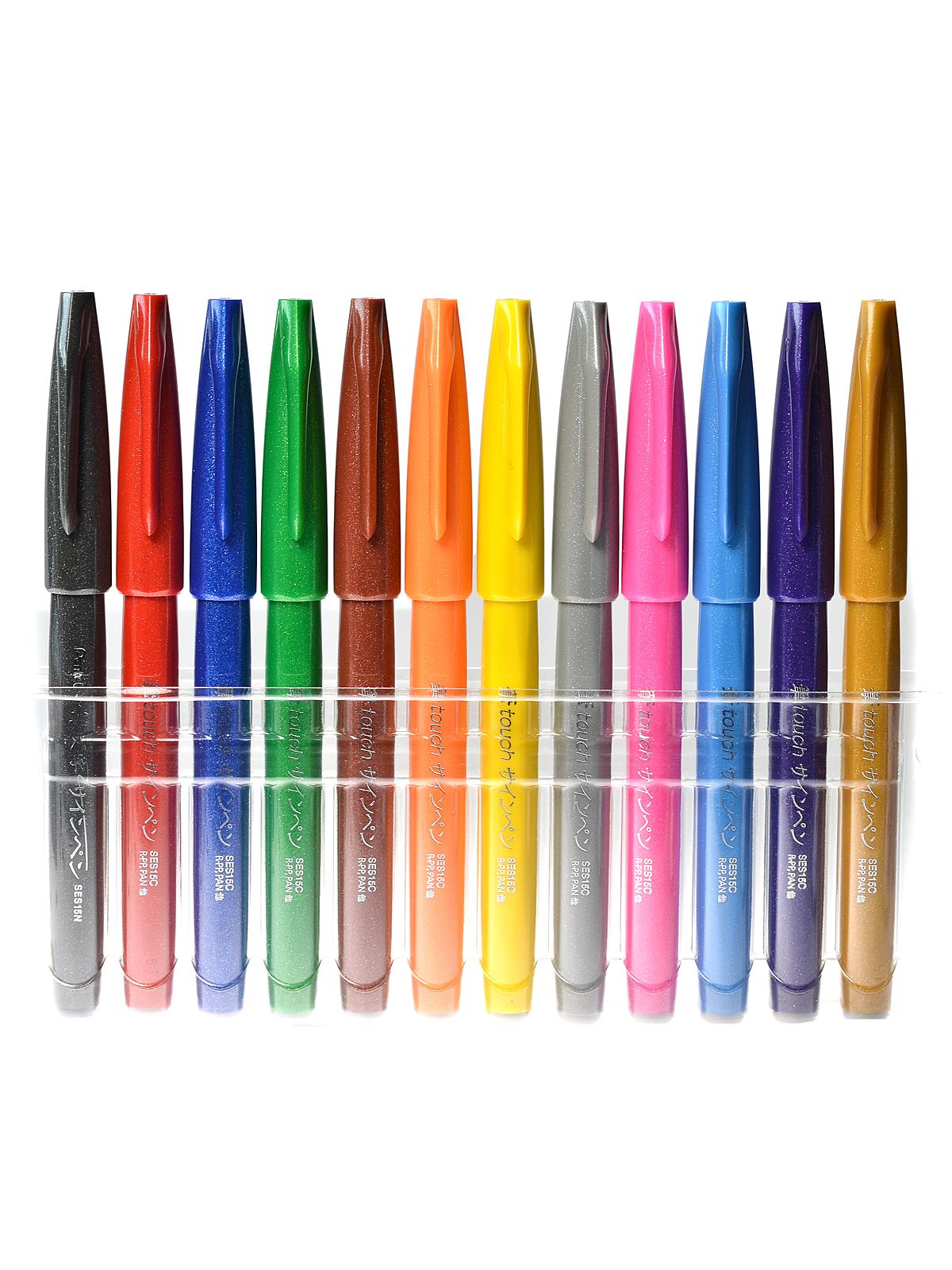 Brush-Tip Sign Pen Sets set of 12