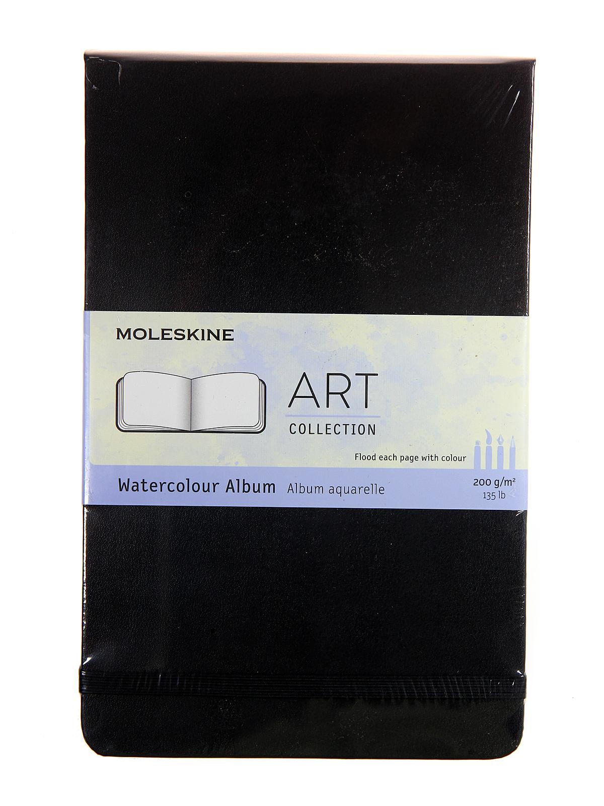 Watercolor Albums 5 in. x 8 1 4 in. 72 pages black