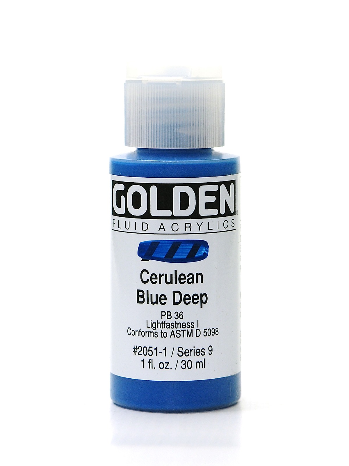 Fluid Acrylics cerulean blue deep 1 oz.