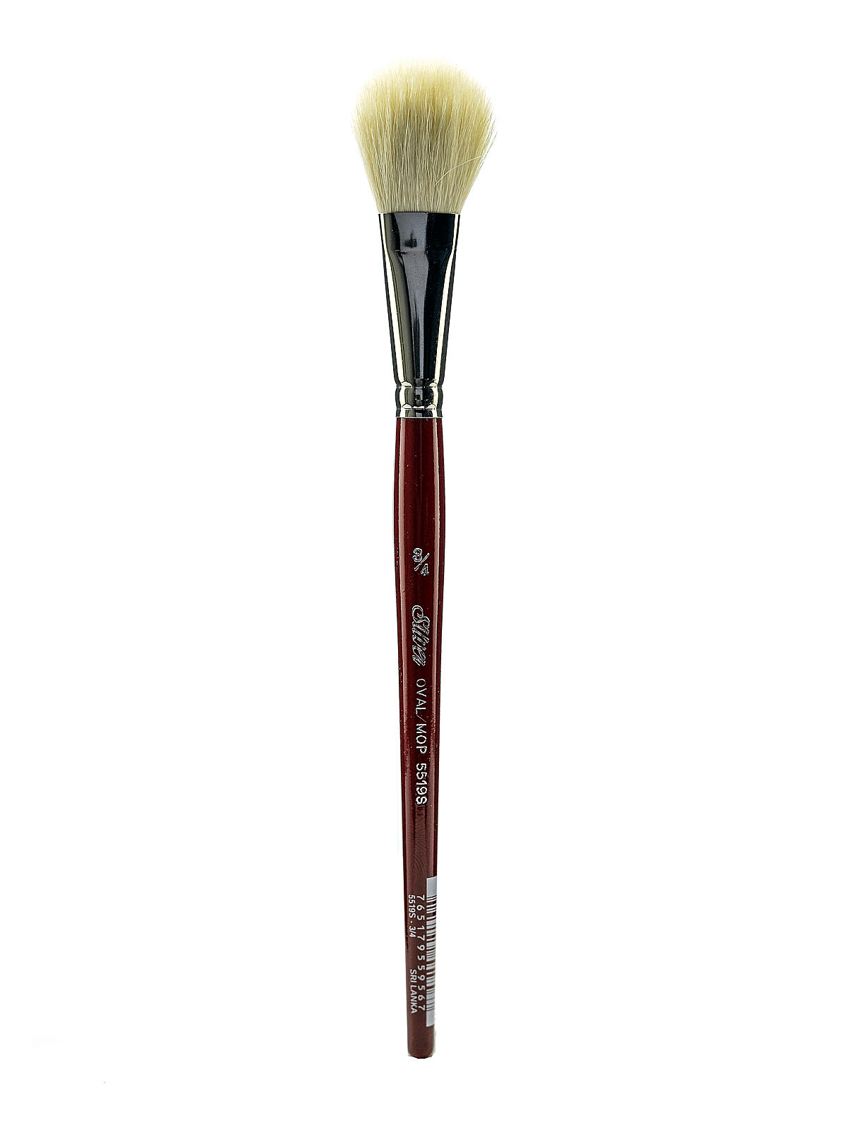 White Round Oval Mop Brushes 3 4 in. oval mop