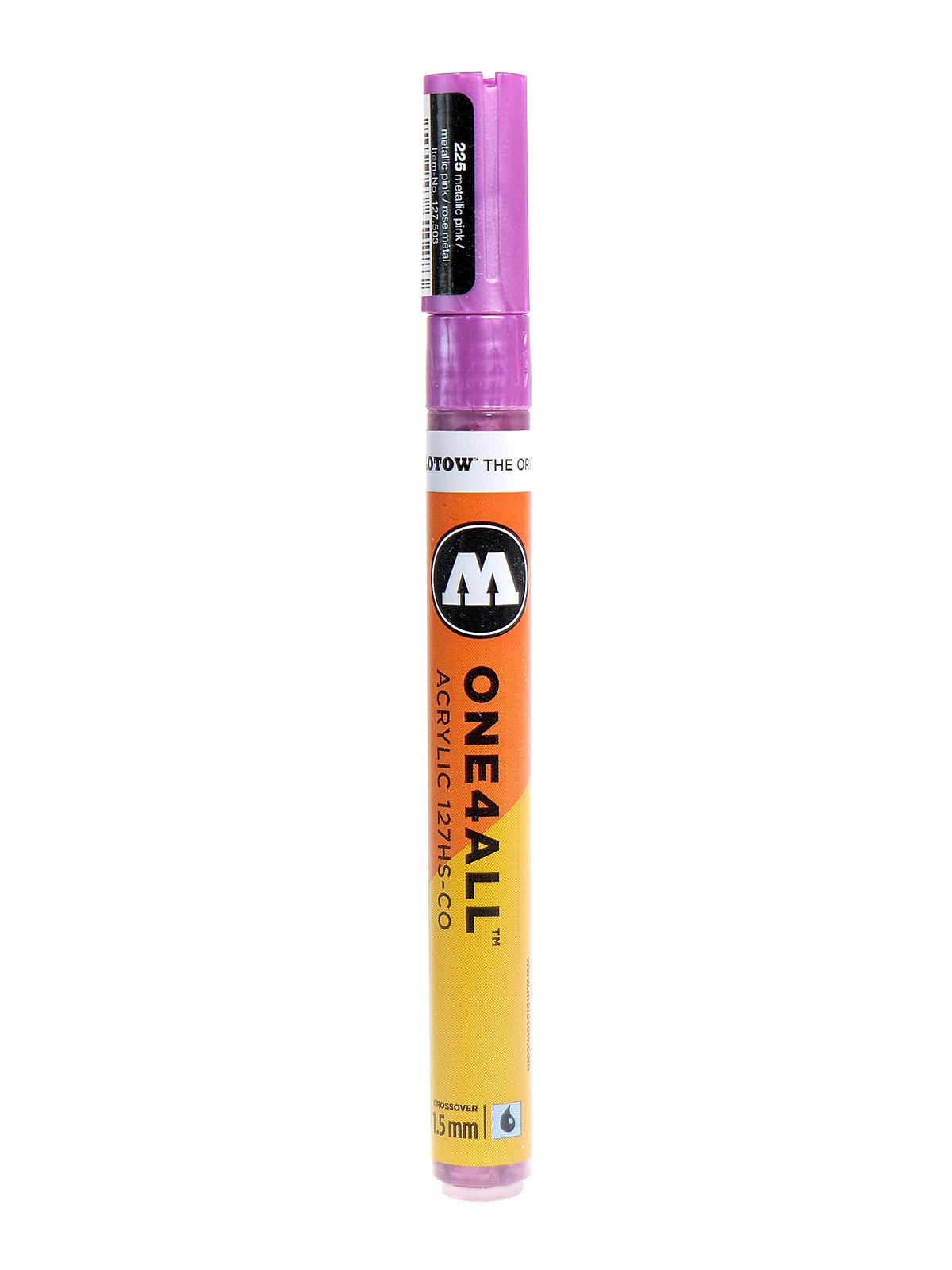 One4all Acrylic Paint Markers 1.5 Mm Metallic Pink 225