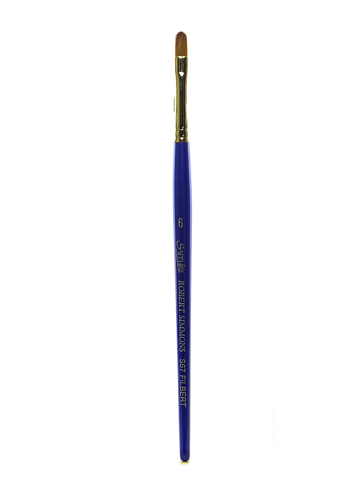 Sapphire Series Synthetic Brushes Short Handle 6 Filbert S67