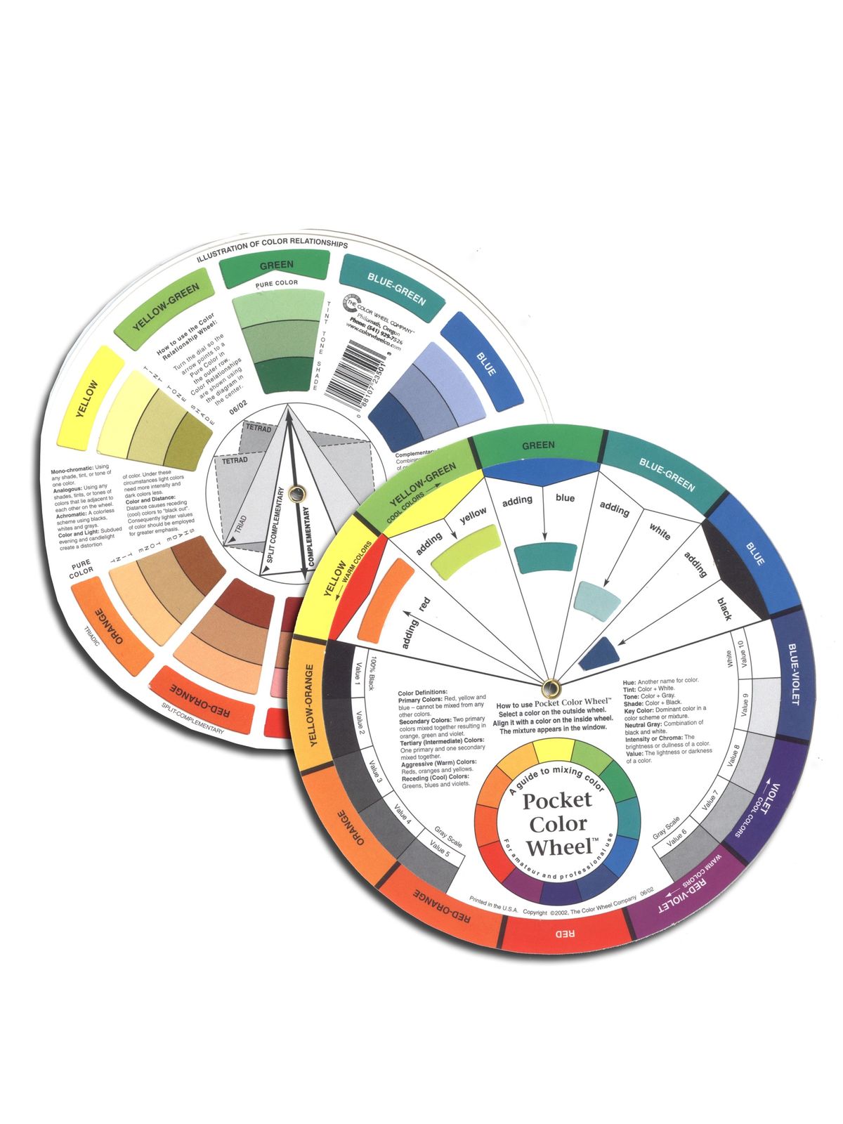 Mixing Guide color wheel mixing guide