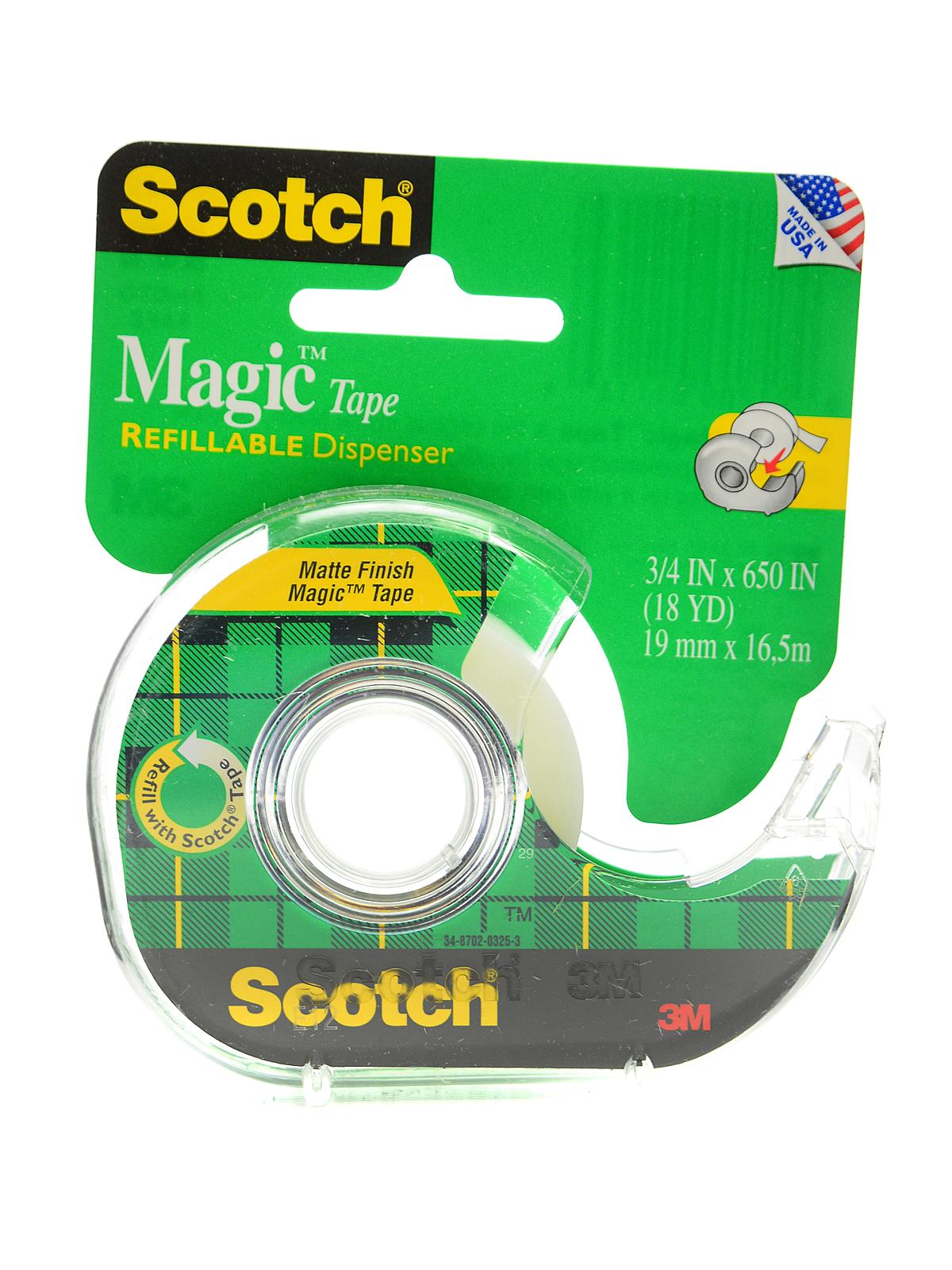Magic Tape 3 4 in. x 650 in. dispenser roll 122